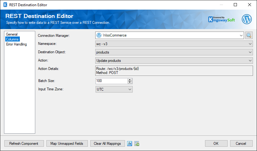 SSIS WordPress REST Destination